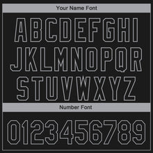 Load image into Gallery viewer, Custom Black-Gray 3D Los Angeles City Edition Fade Fashion Authentic Baseball Jersey