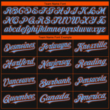 Load image into Gallery viewer, Custom Black Powder Blue-Orange 3D Miami City Edition Fade Fashion Authentic Baseball Jersey