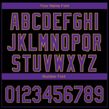 Load image into Gallery viewer, Custom Black Purple-Old Gold 3D Baltimore City Edition Fade Fashion Authentic Baseball Jersey