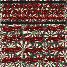 Load image into Gallery viewer, Custom Black Red 3D Pattern Design Dart Board Authentic Baseball Jersey