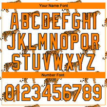 Load image into Gallery viewer, Custom White Bay Orange-Black 3D Pattern Design Tiger Authentic Baseball Jersey