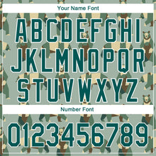 Load image into Gallery viewer, Custom Green Grass Green-White 3D Pattern Design Bear Authentic Baseball Jersey