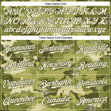 Load image into Gallery viewer, Custom Camo Cream-Olive 3D Skull Fashion Authentic Baseball Jersey