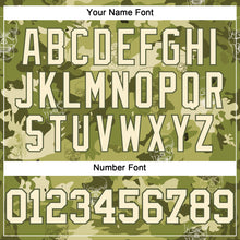 Load image into Gallery viewer, Custom Camo Cream-Olive 3D Skull Fashion Authentic Baseball Jersey