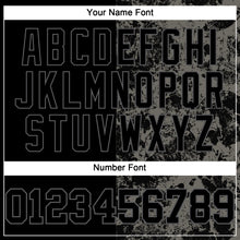 Load image into Gallery viewer, Custom Black Steel Gray 3D Skull Fashion Authentic Baseball Jersey