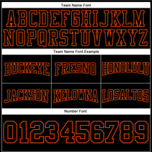 Load image into Gallery viewer, Custom Stitched Black Orange 3D Skull Fashion Flame Sports Pullover Sweatshirt Hoodie