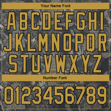 Load image into Gallery viewer, Custom Stitched Steel Gray Old Gold-Black 3D Pattern Design Cat Sports Pullover Sweatshirt Hoodie