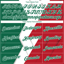 Load image into Gallery viewer, Custom Red White-Kelly Green 3D Mexico Performance T-Shirt