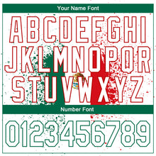 Load image into Gallery viewer, Custom White Kelly Green-Red 3D Mexican Flag Performance T-Shirt