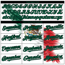 Load image into Gallery viewer, Custom White Red Kelly Green-Black 3D The Abstract Wing With Mexican Flag Authentic Baseball Jersey