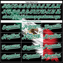 Load image into Gallery viewer, Custom Black Red-Kelly Green 3D The Abstract Wing With Mexican Flag Authentic Baseball Jersey