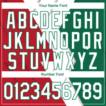 Load image into Gallery viewer, Custom Kelly Green White-Red 3D Mexico Authentic Basketball Jersey