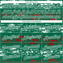 Load image into Gallery viewer, Custom Kelly Green-Red-White 3D Mexico Authentic Basketball Jersey