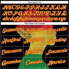 Load image into Gallery viewer, Custom Stitched Black Yellow-Red 3D Pattern Design Black History Month Sports Pullover Sweatshirt Hoodie