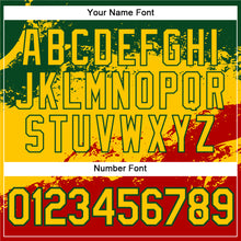 Load image into Gallery viewer, Custom Green Yellow-Red 3D Pattern Design Black History Month Performance T-Shirt