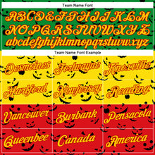 Load image into Gallery viewer, Custom Green Yellow-Red 3D Pattern Design Black History Month Performance T-Shirt