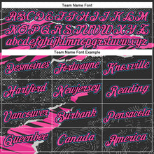 Load image into Gallery viewer, Custom Stitched Black Sky Blue-Pink 3D Pattern Design Torn Paper Style Sports Pullover Sweatshirt Hoodie