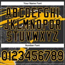 Load image into Gallery viewer, Custom Stitched Black Gold 3D Pattern Design Torn Paper Style Sports Pullover Sweatshirt Hoodie