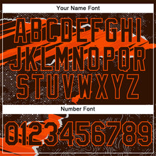 Load image into Gallery viewer, Custom Stitched Brown Orange 3D Pattern Design Torn Paper Style Sports Pullover Sweatshirt Hoodie