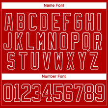 Load image into Gallery viewer, Custom Red Grass Green-White Christmas Santa Claus 3D Hockey Lace Neck Jersey