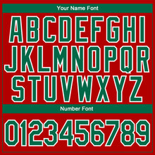 Load image into Gallery viewer, Custom Stitched Red Kelly Green-White Christmas 3D Sports Pullover Sweatshirt Hoodie