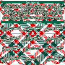 Load image into Gallery viewer, Custom Stitched White Kelly Green-Red Christmas Tree 3D Sports Pullover Sweatshirt Hoodie