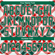 Load image into Gallery viewer, Custom Stitched White Kelly Green-Red Christmas Tree 3D Sports Pullover Sweatshirt Hoodie