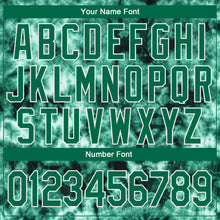 Load image into Gallery viewer, Custom Stitched Tie Dye Kelly Green-White 3D Abstract Shibori Style Sports Pullover Sweatshirt Hoodie