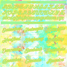 Load image into Gallery viewer, Custom Stitched Tie Dye Pea Green-Yellow 3D Watercolor Sports Pullover Sweatshirt Hoodie