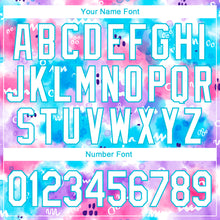 Load image into Gallery viewer, Custom Stitched Tie Dye White-Sky Blue 3D Abstract Watercolor Sports Pullover Sweatshirt Hoodie