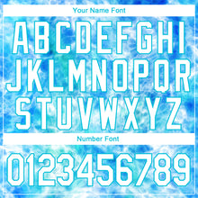 Load image into Gallery viewer, Custom Stitched Tie Dye White-Sky Blue 3D Abstract Style Sports Pullover Sweatshirt Hoodie