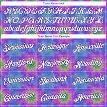 Load image into Gallery viewer, Custom Stitched Tie Dye White-Purple 3D Abstract Fractal Style Sports Pullover Sweatshirt Hoodie