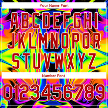 Load image into Gallery viewer, Custom Black Red-White 3D Pattern Design Abstract Iridescent Psychedelic Swirl Fluid Art Authentic Basketball Jersey