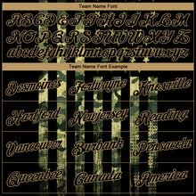 Load image into Gallery viewer, Custom Camo Black-Old Gold 3D American Flag Fashion Authentic Salute To Service Basketball Jersey