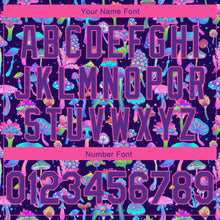 Load image into Gallery viewer, Custom Purple Pink 3D Pattern Design Flowers And Mushrooms Psychedelic Hallucination Authentic Basketball Jersey