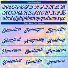 Load image into Gallery viewer, Custom Pink Royal-White 3D Pattern Design Leopard Print Authentic Basketball Jersey