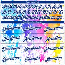 Load image into Gallery viewer, Custom White Royal 3D Pattern Design Watercolor Splash Authentic Basketball Jersey