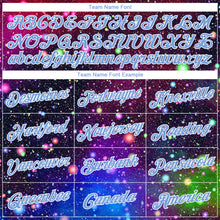 Load image into Gallery viewer, Custom Galactic Light Blue-White 3D Authentic Basketball Jersey