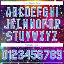 Load image into Gallery viewer, Custom Galactic Light Blue-White 3D Authentic Basketball Jersey