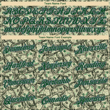 Load image into Gallery viewer, Custom Cream Green-Royal 3D Pattern Design Dollar Authentic Basketball Jersey