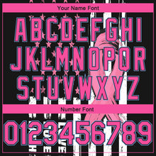 Load image into Gallery viewer, Custom Black Pink-Light Blue 3D American Flag Fashion With Pink Ribbon Breast Cancer Awareness Month Women Health Care Support Authentic Basketball Jersey