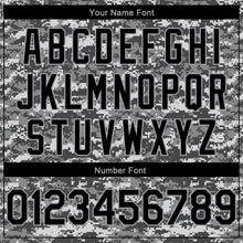 Load image into Gallery viewer, Custom Camo Black-Gray 3D Authentic Salute To Service Basketball Jersey