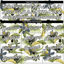 Load image into Gallery viewer, Custom White Black 3D Pattern Tropical Hawaii Plant And Flower Authentic Basketball Jersey