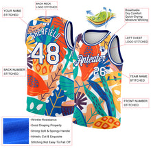 Load image into Gallery viewer, Custom White Royal 3D Pattern Abstract Tropical Hawaii Plant Authentic Basketball Jersey