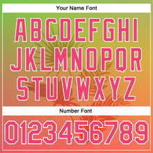 Load image into Gallery viewer, Custom Neon Green Neon Pink-White 3D Pattern Design Hawaii Palm Leaves Authentic Baseball Jersey