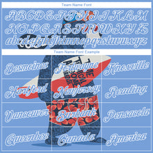 Load image into Gallery viewer, Custom Light Blue White 3D Pattern Go Surfing Authentic Basketball Jersey