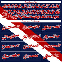 Load image into Gallery viewer, Custom Navy Red-White Modern Authentic City Edition Basketball Jersey