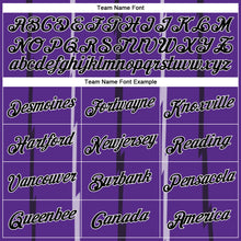 Load image into Gallery viewer, Custom Purple Black-White Lines Authentic City Edition Basketball Jersey