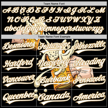 Load image into Gallery viewer, Custom Black White-Old Gold 3D Pattern Design Beer Festival Authentic Baseball Jersey