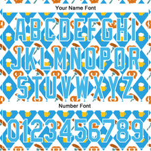 Load image into Gallery viewer, Custom White Sky Blue 3D Pattern Design Beer Festival Authentic Baseball Jersey